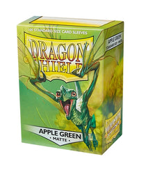 Caja de 100 fundas Dragon Shield verde manzana mate