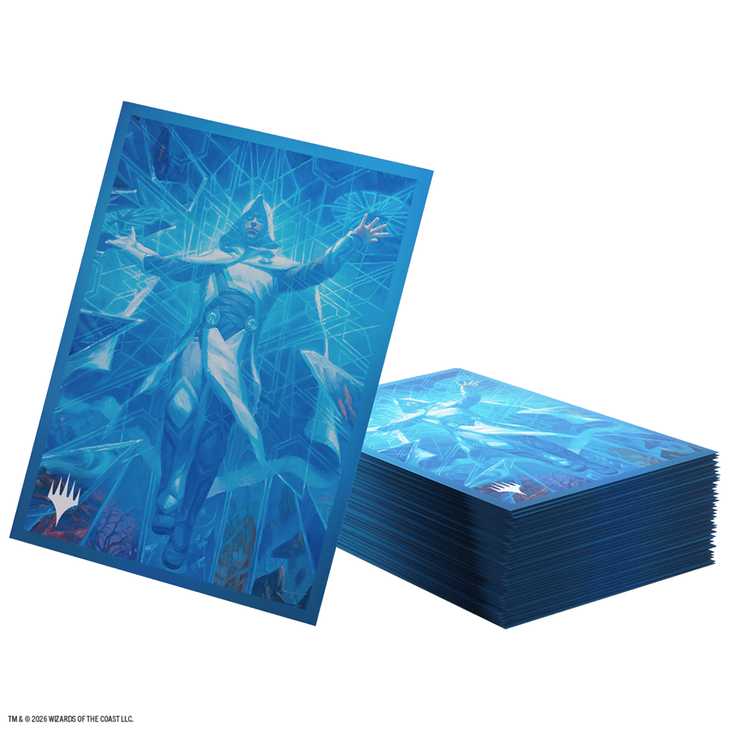 Fundas Reality Fracture Nissa diseño azul cristalino para protección de cartas