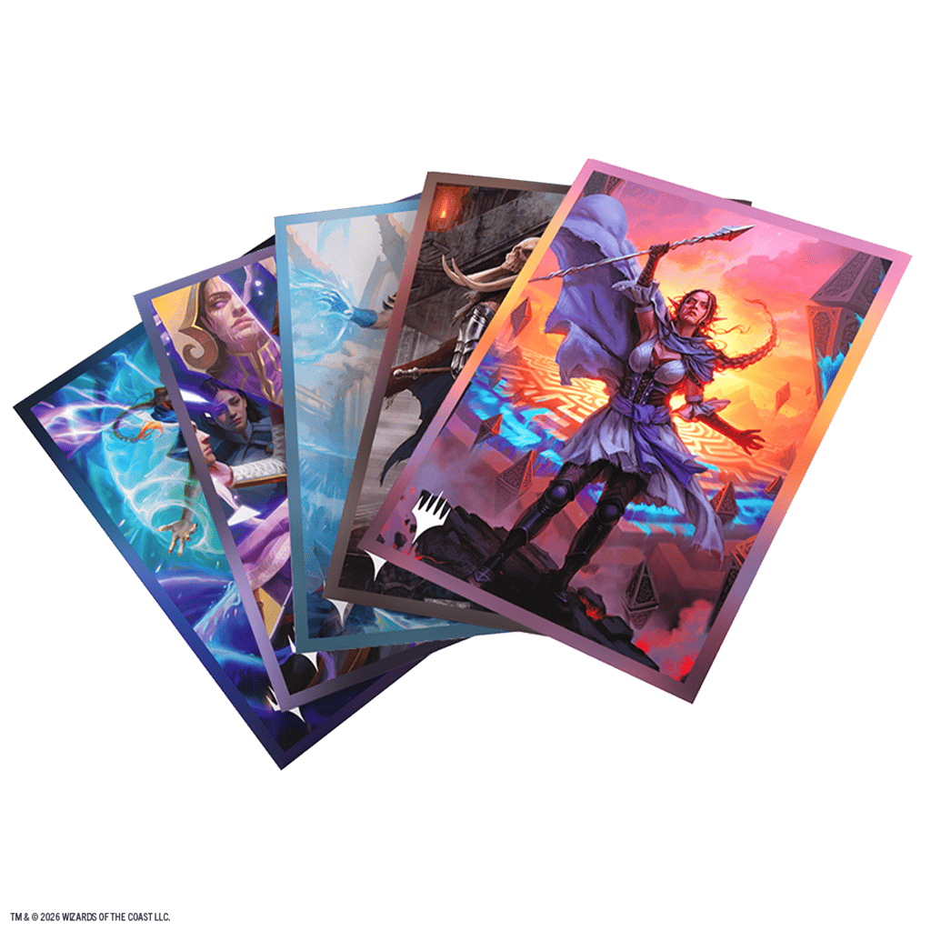 Colección variada diseños Reality Fracture rojo, azul, púrpura y marrón en abanico