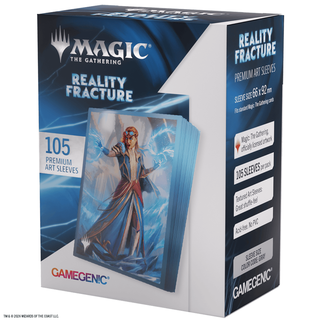 Parte trasera caja fundas Reality Fracture especificaciones técnicas y logotipos oficiales