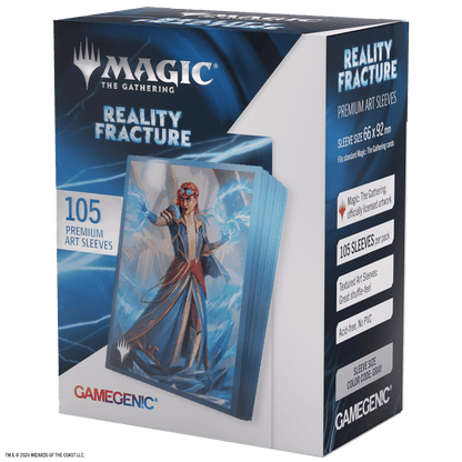 Parte trasera caja fundas Reality Fracture especificaciones técnicas y logotipos oficiales