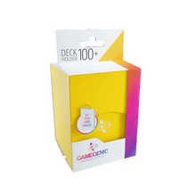 Caja para mazos Deck Holder 100+ Gamegenic con inserto amarillo y divisor FLEX CARD