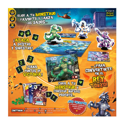 Reglas y componentes del juego de mesa King of Tokyo