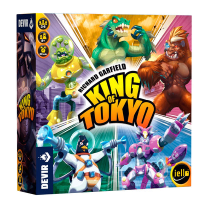 Caja del juego King of Tokyo de Devir para 2-6 jugadores