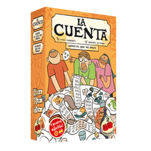 Caja frontal del juego de mesa familiar La Cuenta tercera edición para 3 a 8 jugadores