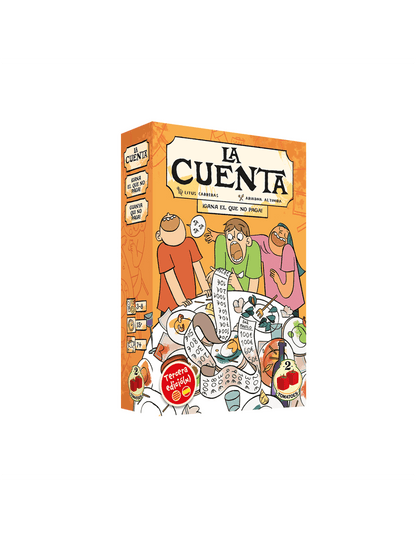 Caja frontal del juego de mesa familiar La Cuenta tercera edición para 3 a 8 jugadores