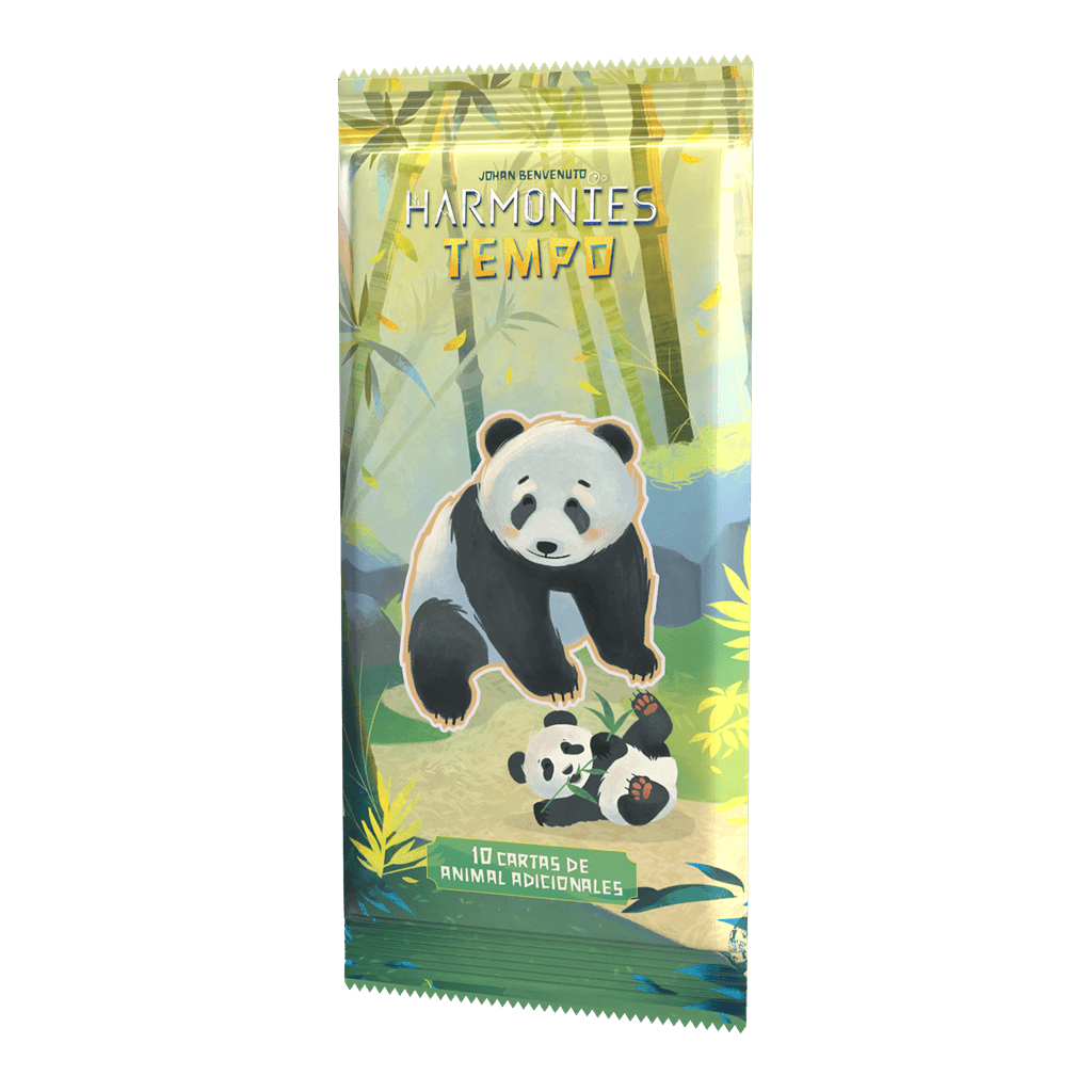Expansión Harmonies: Tempo con 10 cartas de animal y panda, juego de mesa euro