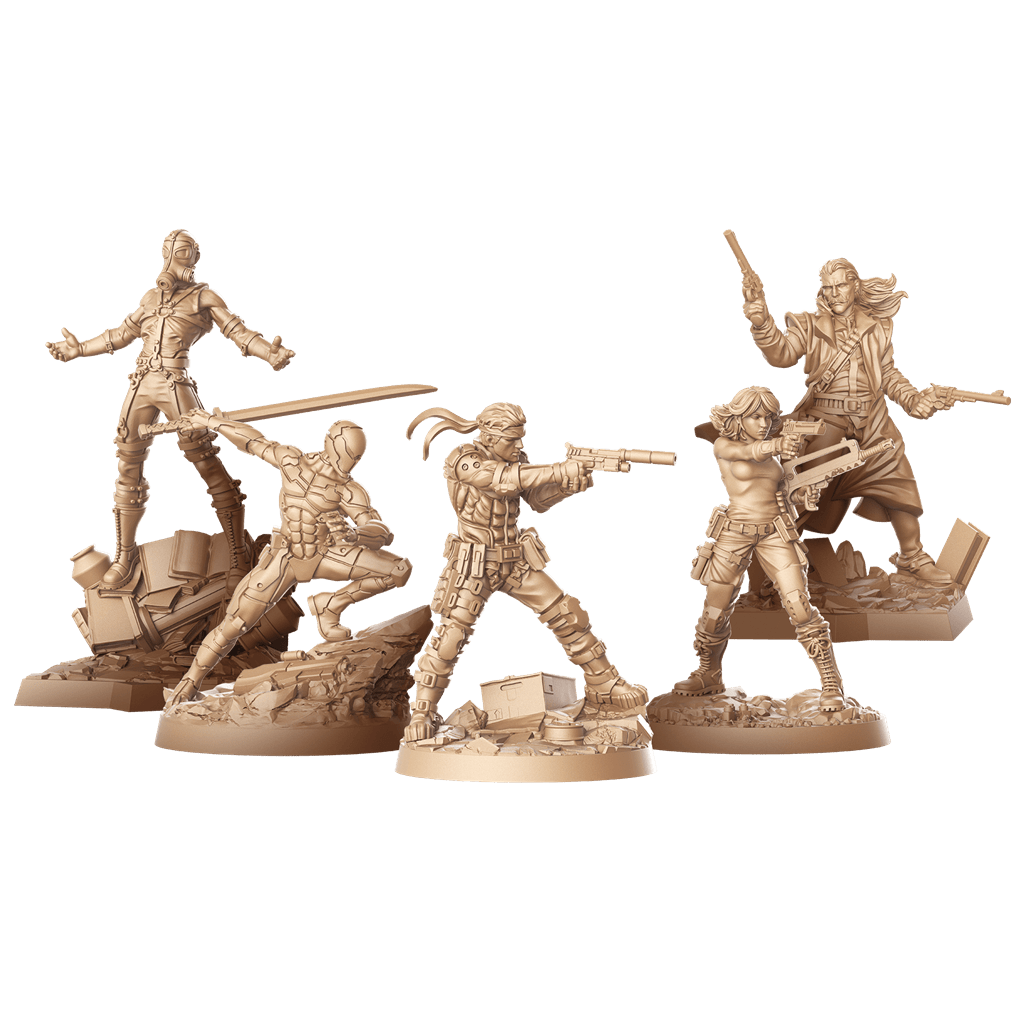Miniaturas sin pintar de Metal Gear Solid para colorear con bases detalladas
