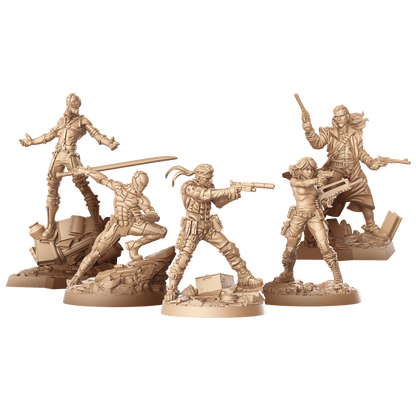 Miniaturas sin pintar de Metal Gear Solid para colorear con bases detalladas