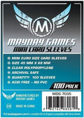 Fundas Mayday Games Mini Euro Card Sleeve 45x68 mm (100 unidades)