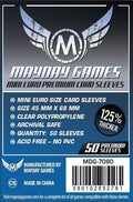 Fundas Mayday Games Premium Mini Euro Card Sleeve 45x68 mm (50 unidades)