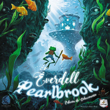 Everdell Pearlbrook Edición Coleccionista portada ilustración submarina con rana y peces