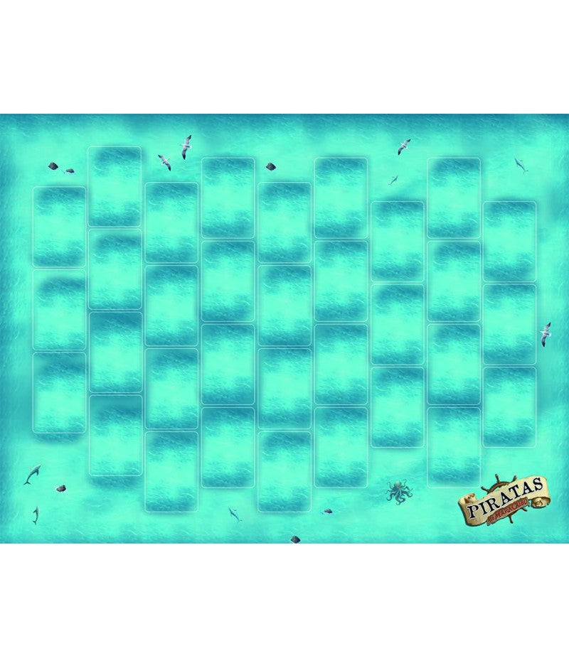 Tablero de juego Piratas de Maracaibo con mapa marino y animales