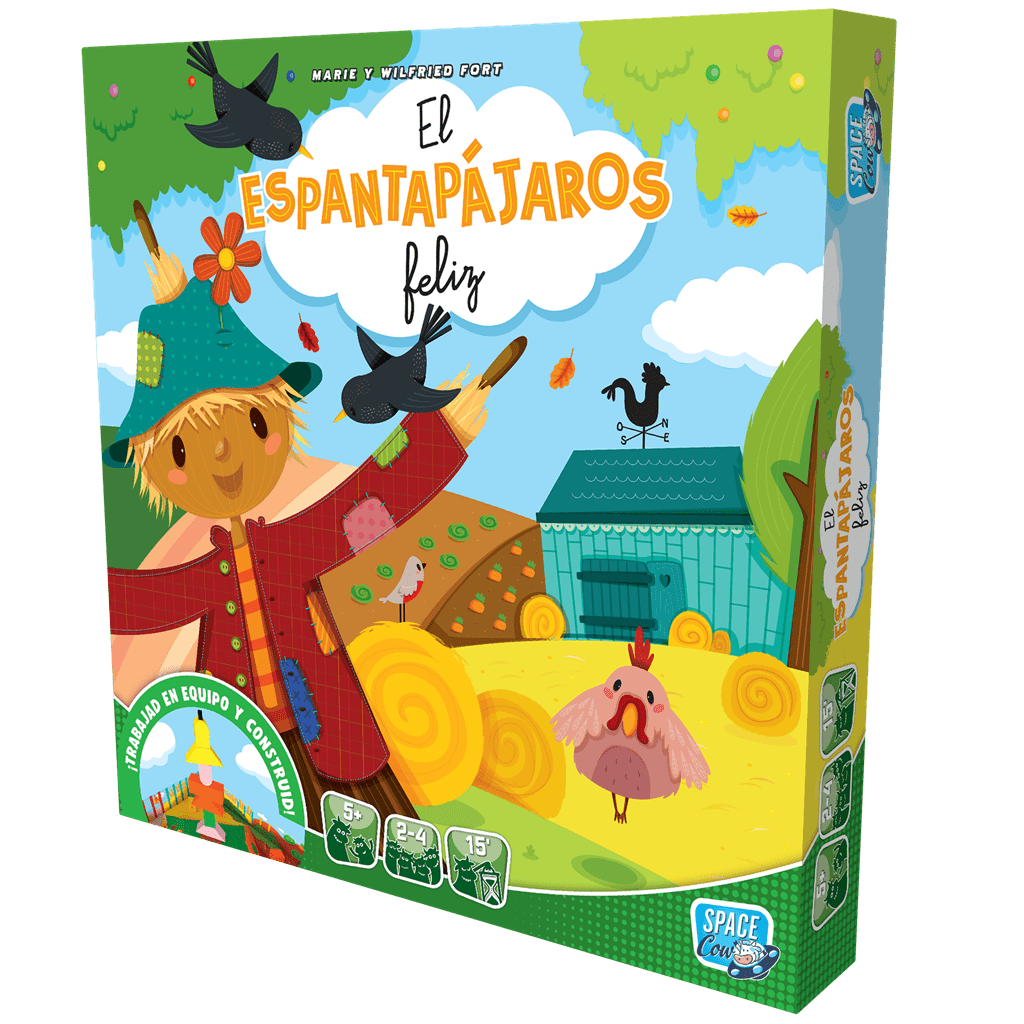 Caja del juego de mesa infantil El Espantapájaros Feliz para niños a partir de 5 años