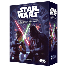 Caja Star Wars juego de cartas edición española con Luke Skywalker y Darth Vader
