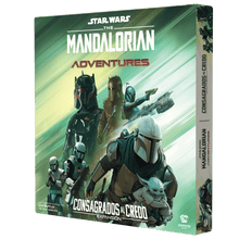 Caja de expansión The Mandalorian Adventures Consagrados al Credo con arte del Mandaloriano y Grogu