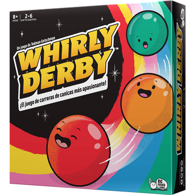 Whirly Derby | Juego de mesa de carreras de canicas