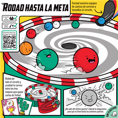 Whirly Derby | Juego de mesa de carreras de canicas